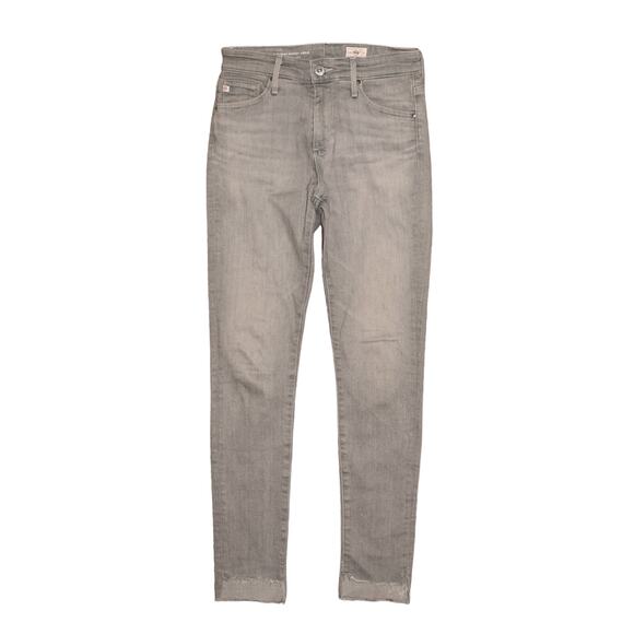 ADRIANO GOLDSCHMIED $198 The Farrah High Rise Skinny Ankle Jean Gray Size‎ 25 - Picture 1 of 4